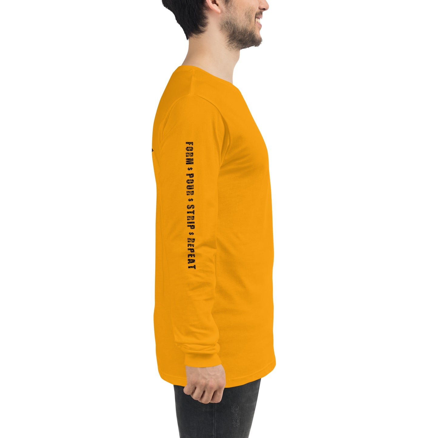 Steel Toe Cash Flow, Concrete Worker, Proud Blue Collar Construction Unisex Long Sleeve Tee