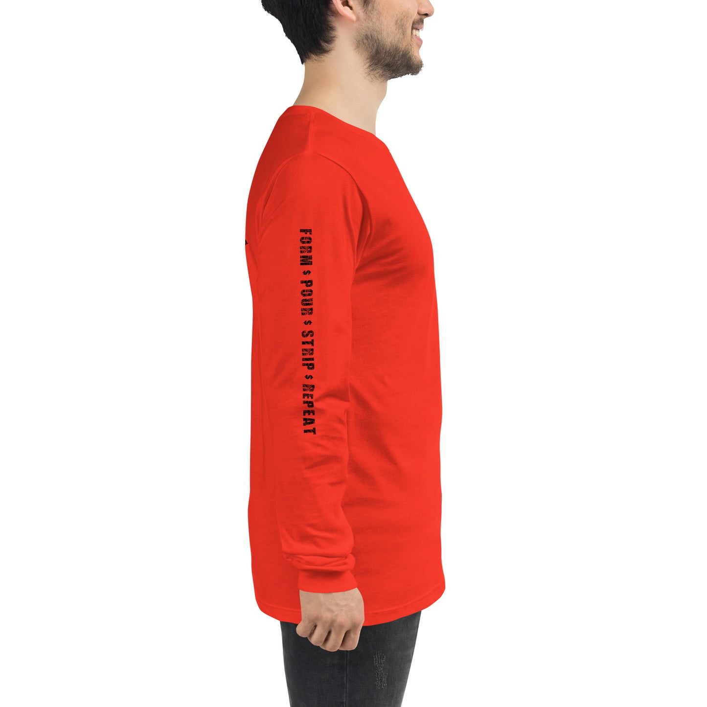 Steel Toe Cash Flow, Concrete Worker, Proud Blue Collar Construction Unisex Long Sleeve Tee