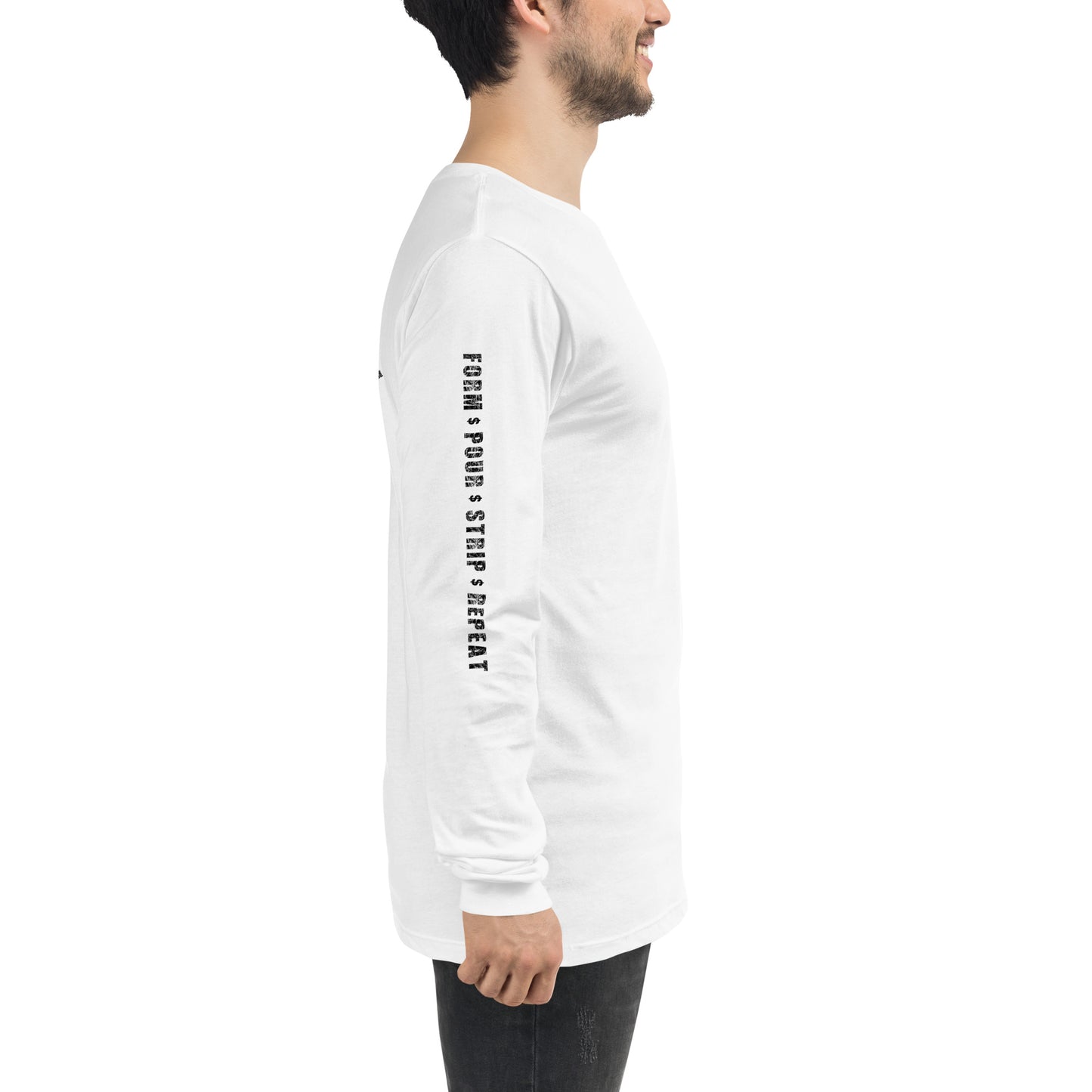 Steel Toe Cash Flow, Concrete Worker, Proud Blue Collar Construction Unisex Long Sleeve Tee