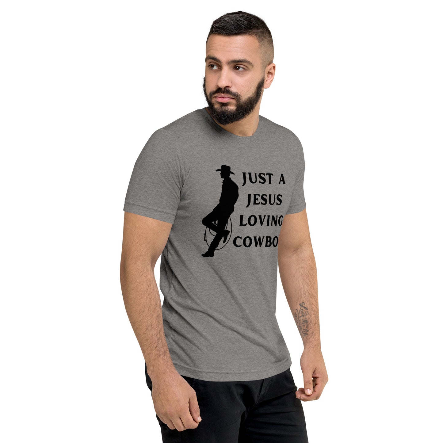 Just a Jesus Loving Cowboy Short sleeve t-shirt