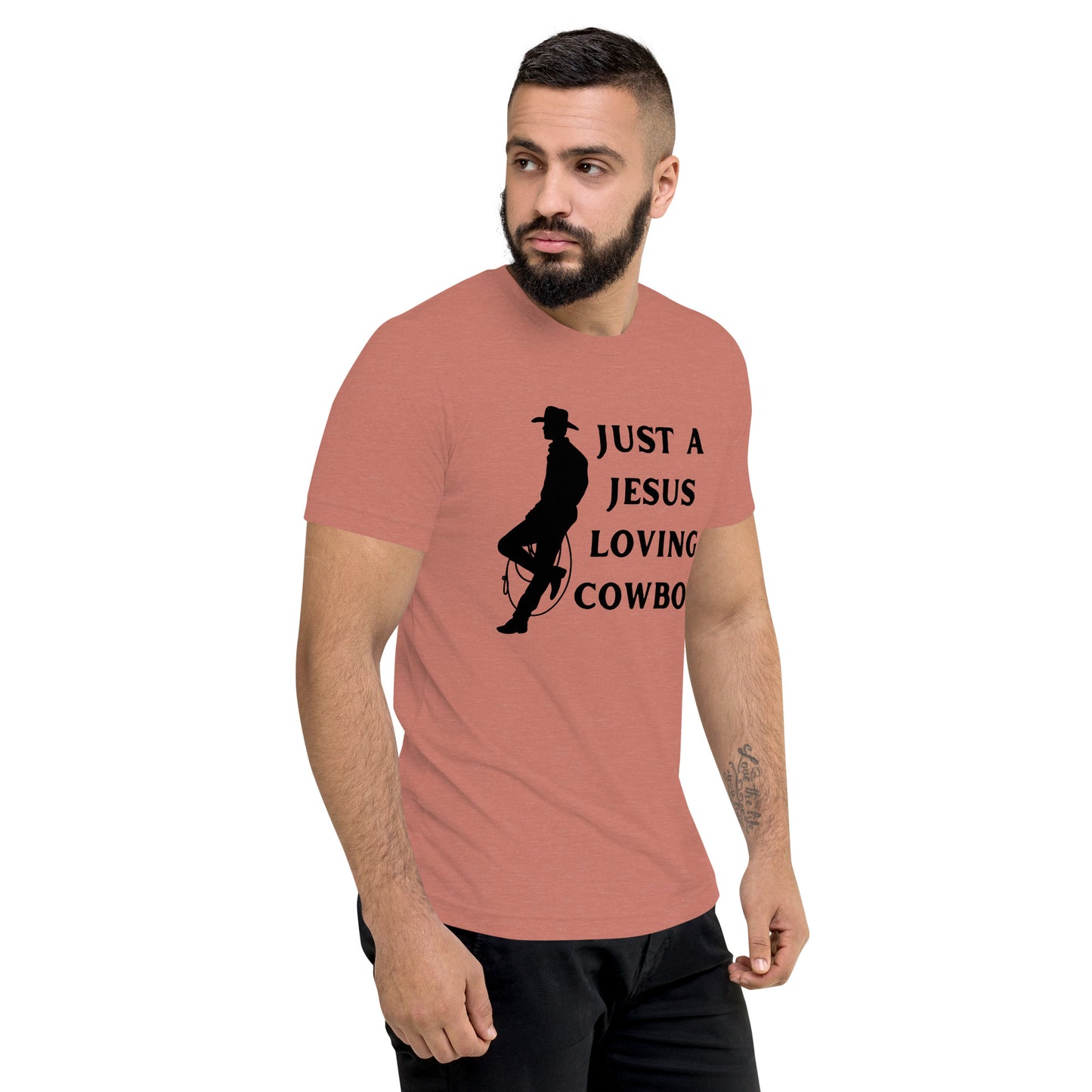 Just a Jesus Loving Cowboy Short sleeve t-shirt