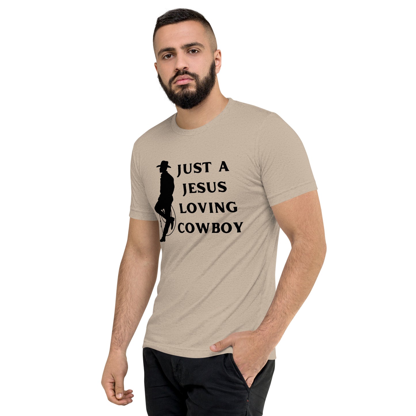 Just a Jesus Loving Cowboy Short sleeve t-shirt