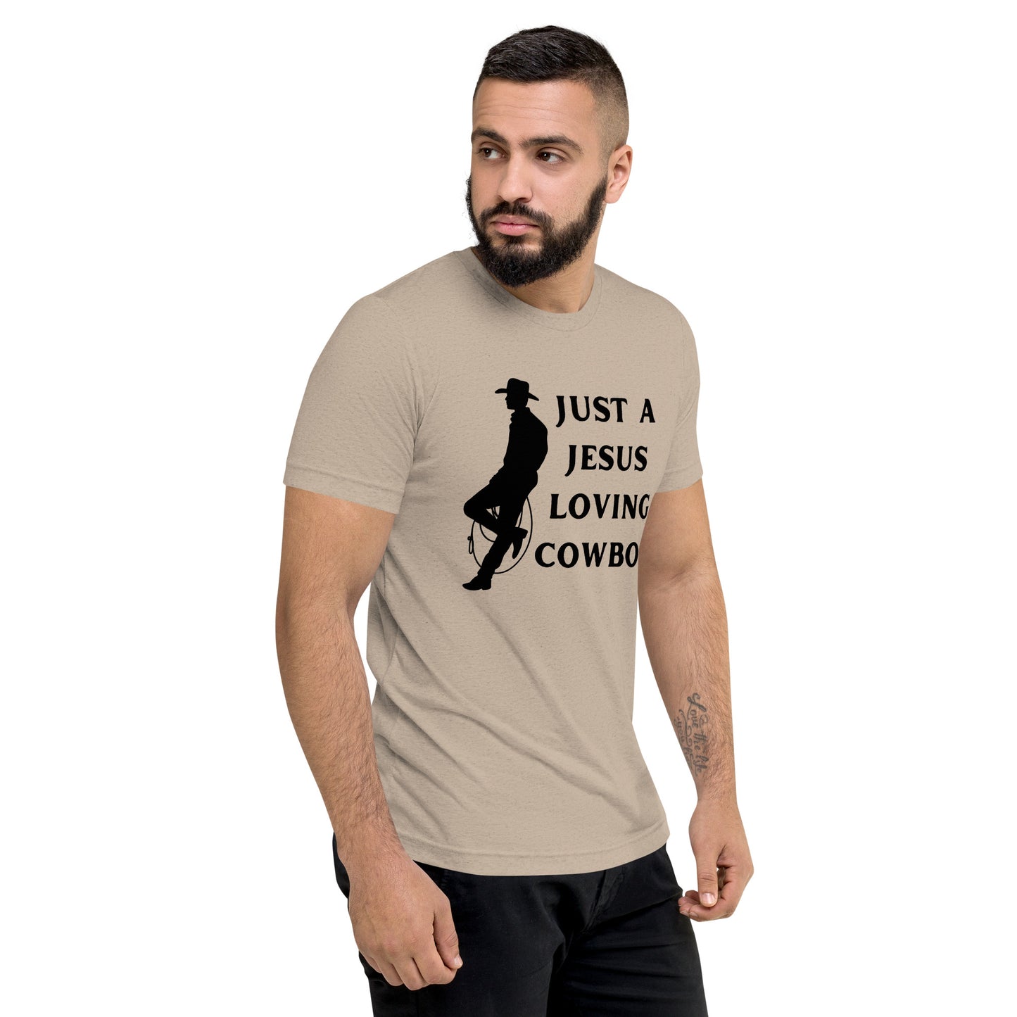 Just a Jesus Loving Cowboy Short sleeve t-shirt