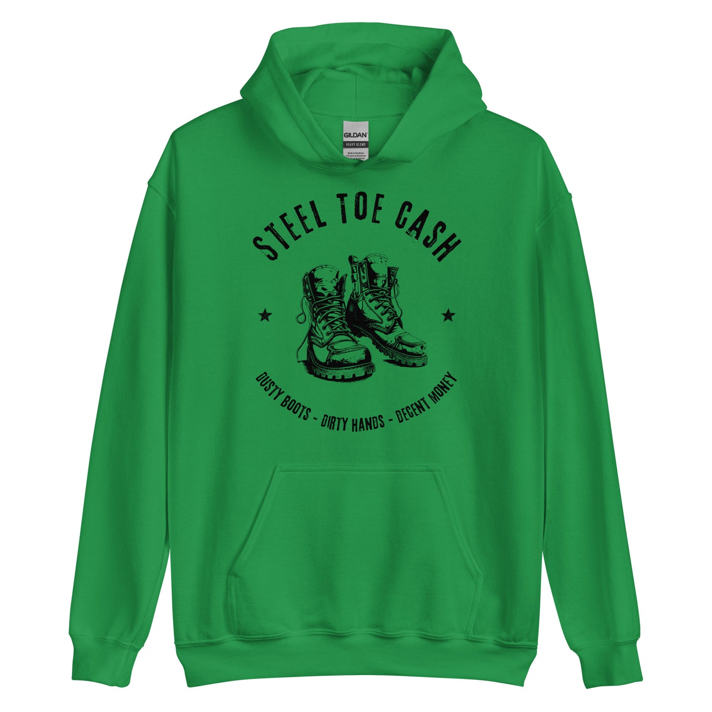 Steel Toe Cash Blue Collar Worker Hoodie, Blue Collar Gifts, Unisex Hooded Sweatshirt