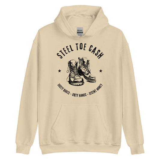 Steel Toe Cash Blue Collar Worker Hoodie, Blue Collar Gifts, Unisex Hooded Sweatshirt