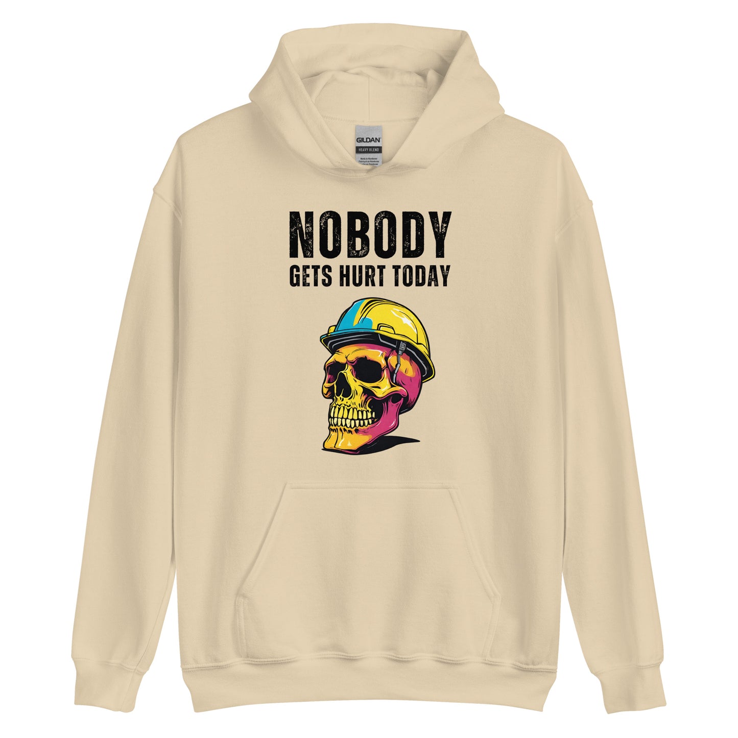 Nobody Gets Hurt Today, Safety First, Blue Collar Worker Hooded Sweatshirt, Unisex Hoodie