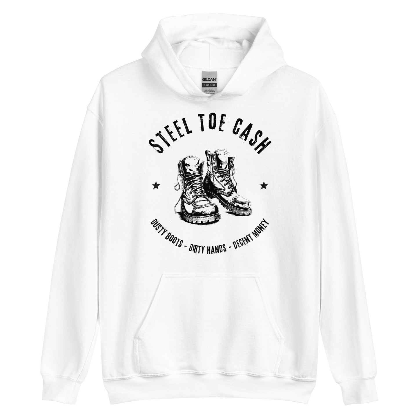 Steel Toe Cash Blue Collar Worker Hoodie, Blue Collar Gifts, Unisex Hooded Sweatshirt