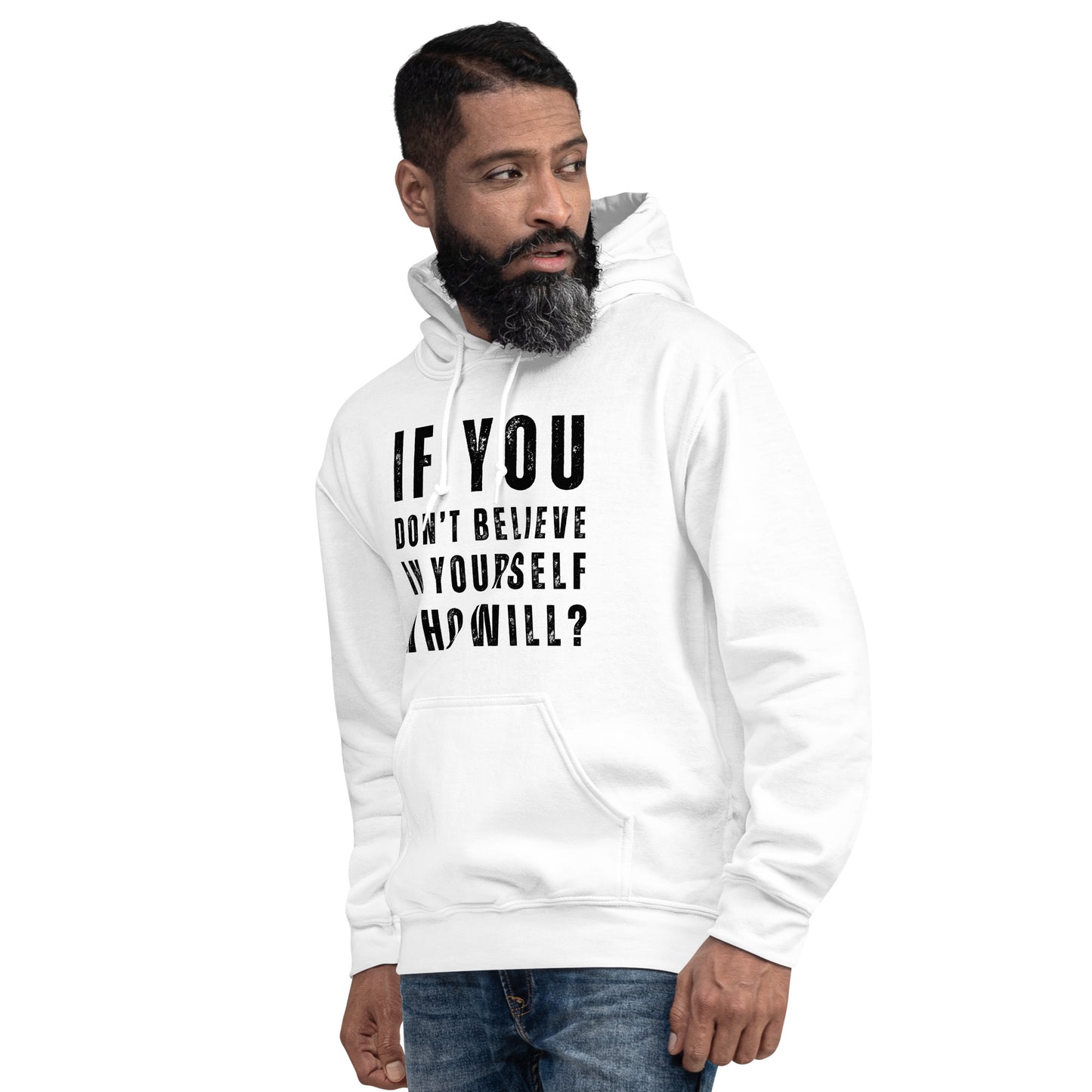 Believe In Yourself Positive Motivational Quotes, Keep Going, Unisex Hoodie