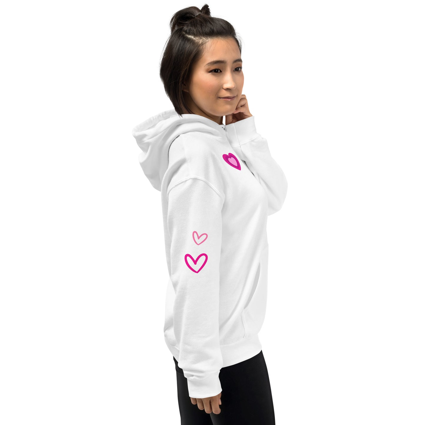 Spoiled Blue Collar Girlfriend, Cute Hearts on Sleeve, Blue Collar Wife, Unisex Hoodie