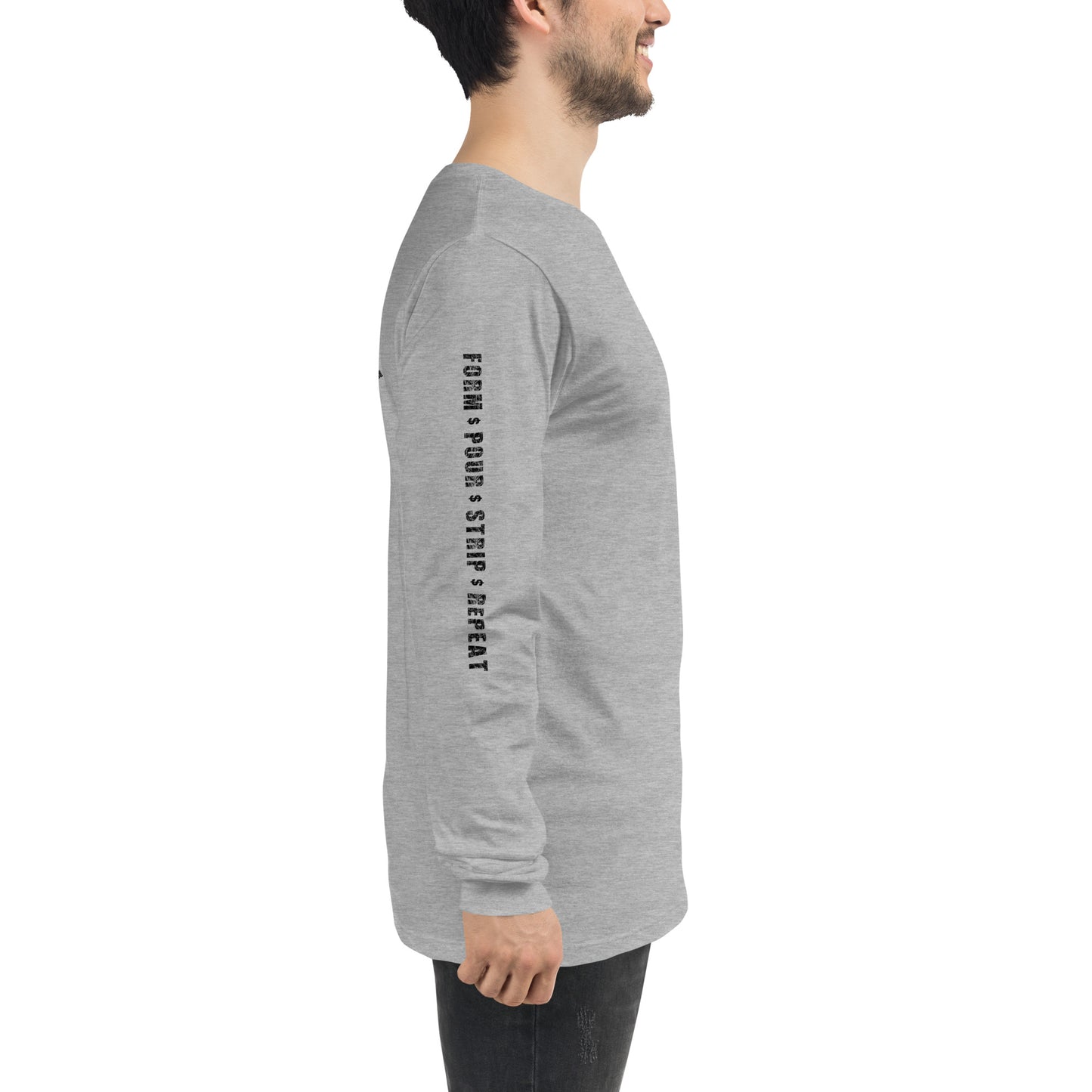 Steel Toe Cash Flow, Concrete Worker, Proud Blue Collar Construction Unisex Long Sleeve Tee