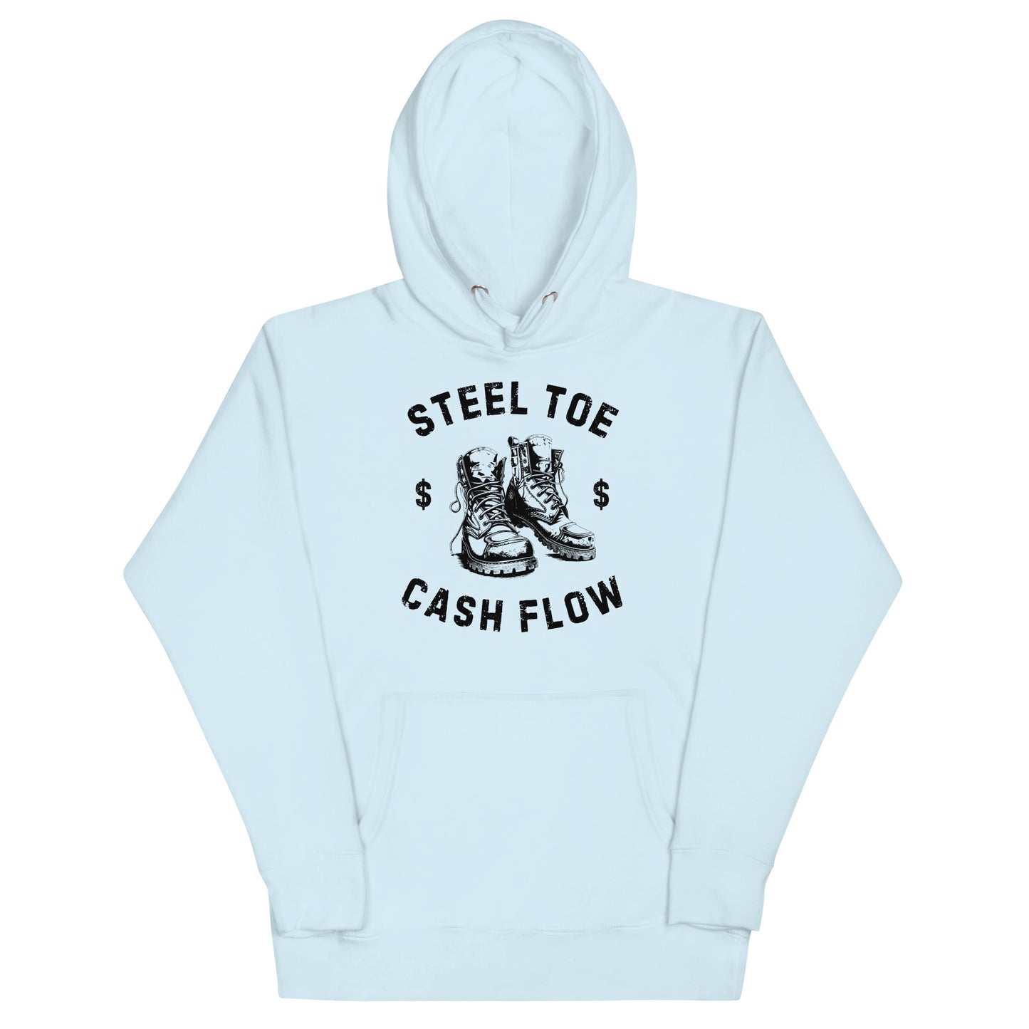 Steel Toe Blue Collar Worker Cash Flow, Unisex Hoodie