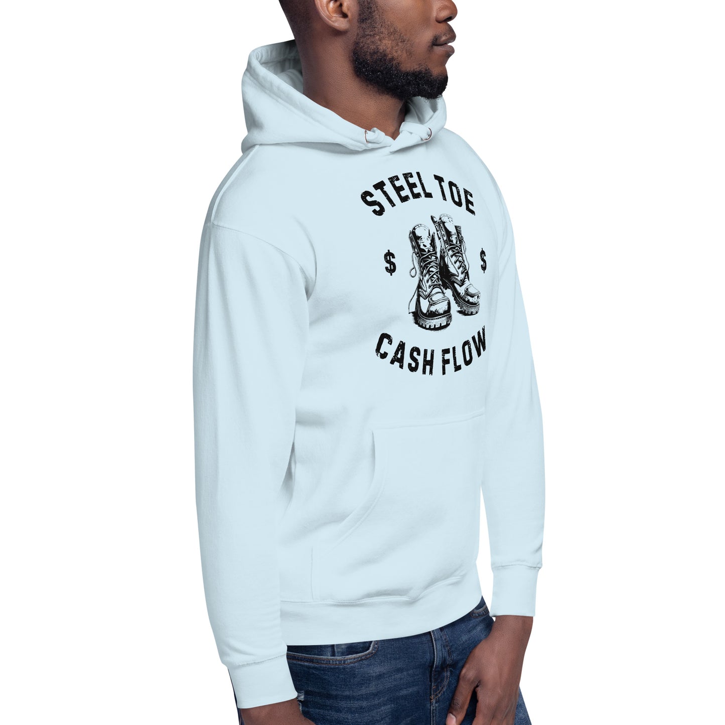 Steel Toe Blue Collar Worker Cash Flow, Unisex Hoodie