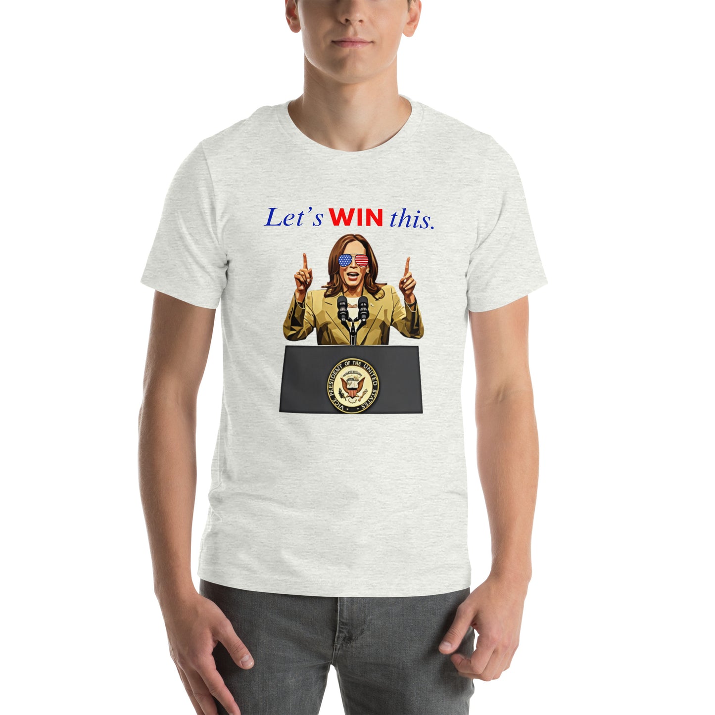 Let's Win This Kamala Harris 2024 with USA Glasses Unisex t-shirt