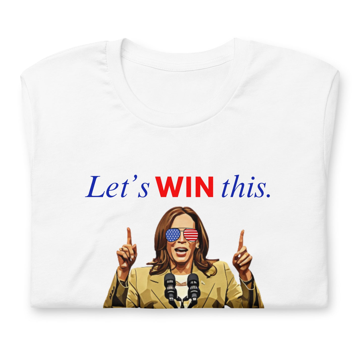 Let's Win This Kamala Harris 2024 with USA Glasses Unisex t-shirt