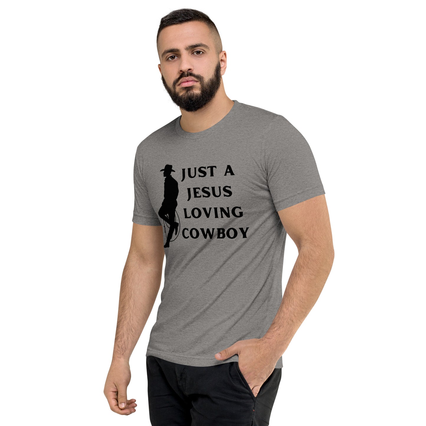 Just a Jesus Loving Cowboy Short sleeve t-shirt