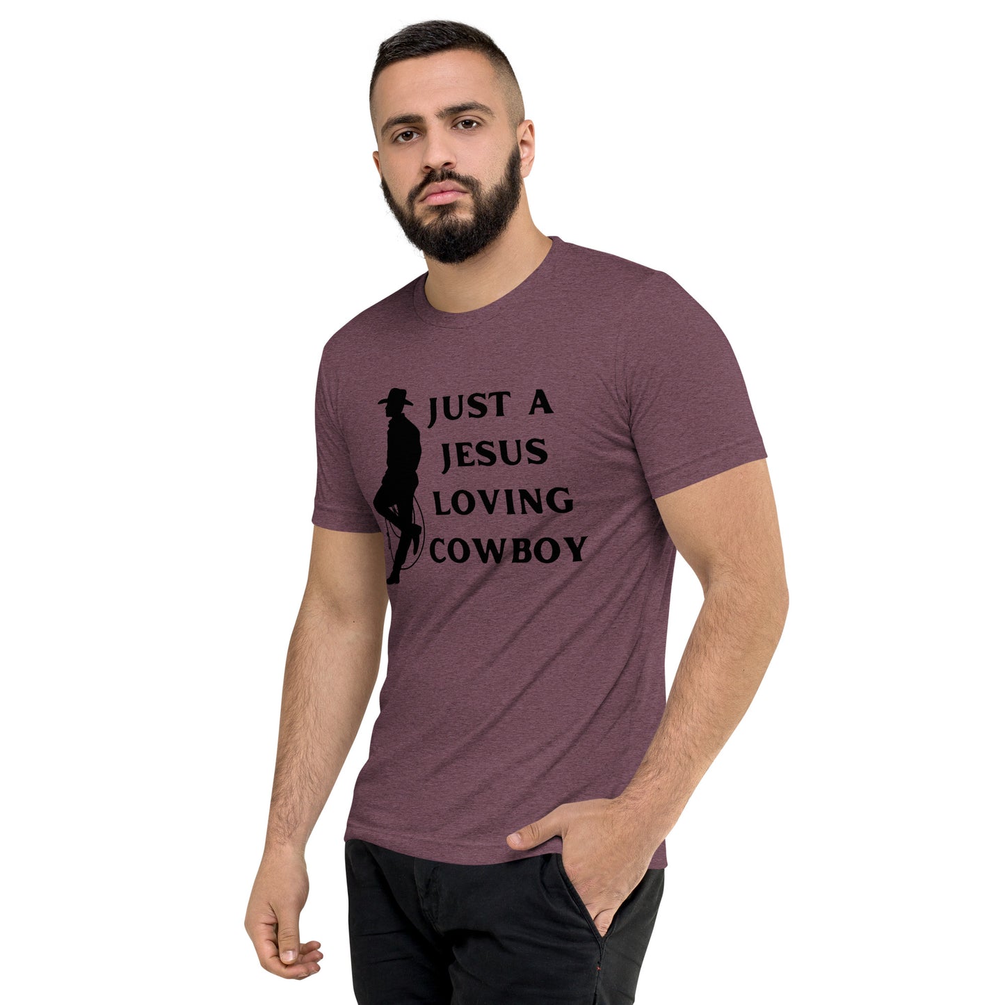 Just a Jesus Loving Cowboy Short sleeve t-shirt