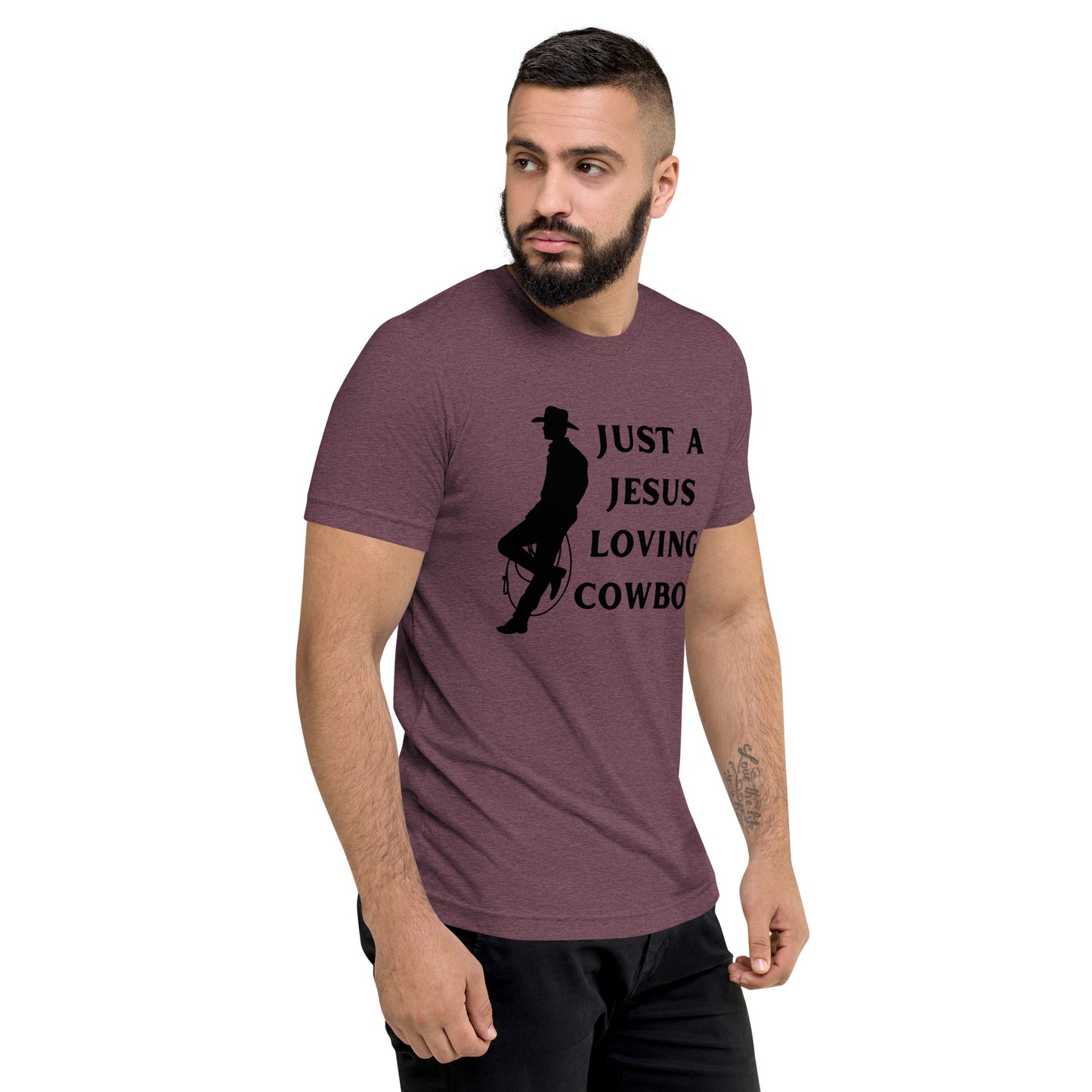 Just a Jesus Loving Cowboy Short sleeve t-shirt