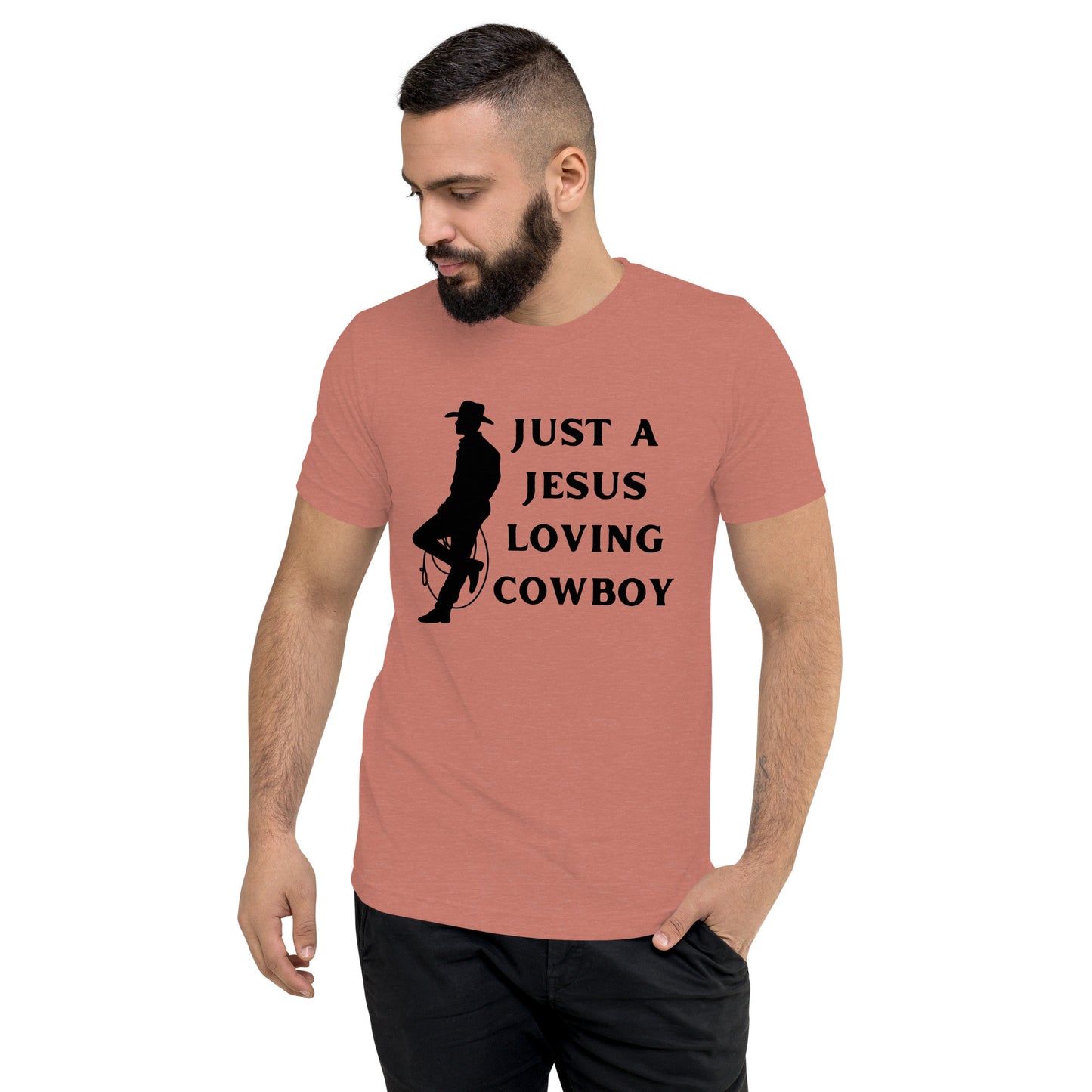 Just a Jesus Loving Cowboy Short sleeve t-shirt