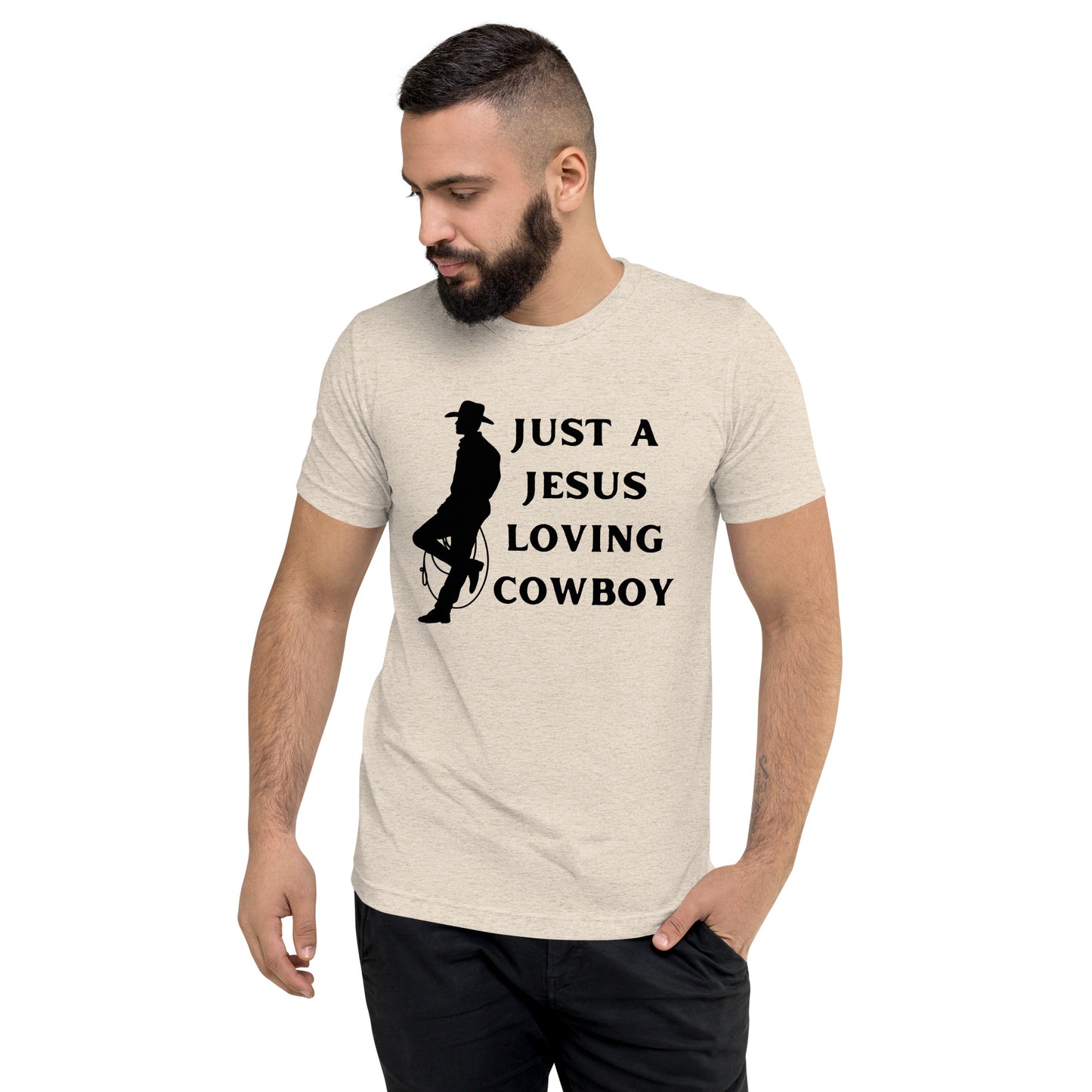 Just a Jesus Loving Cowboy Short sleeve t-shirt