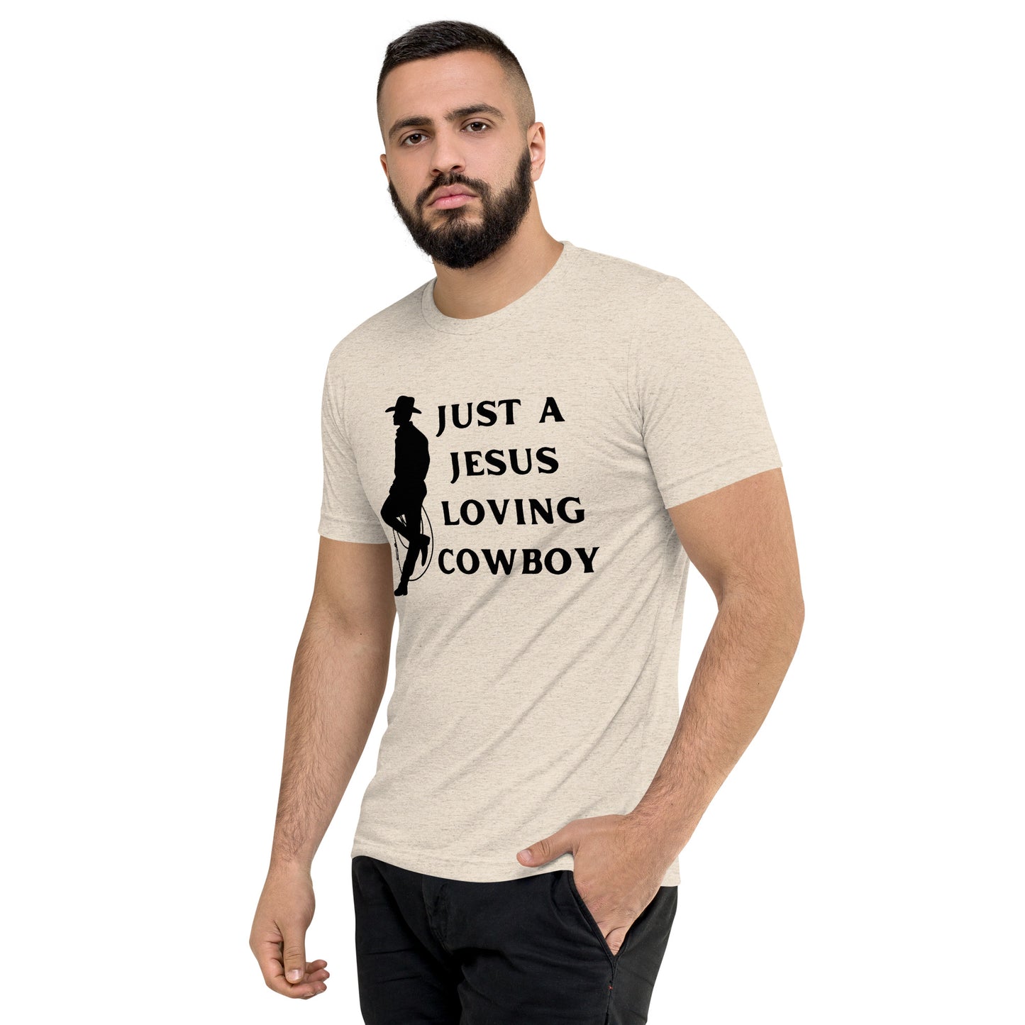 Just a Jesus Loving Cowboy Short sleeve t-shirt