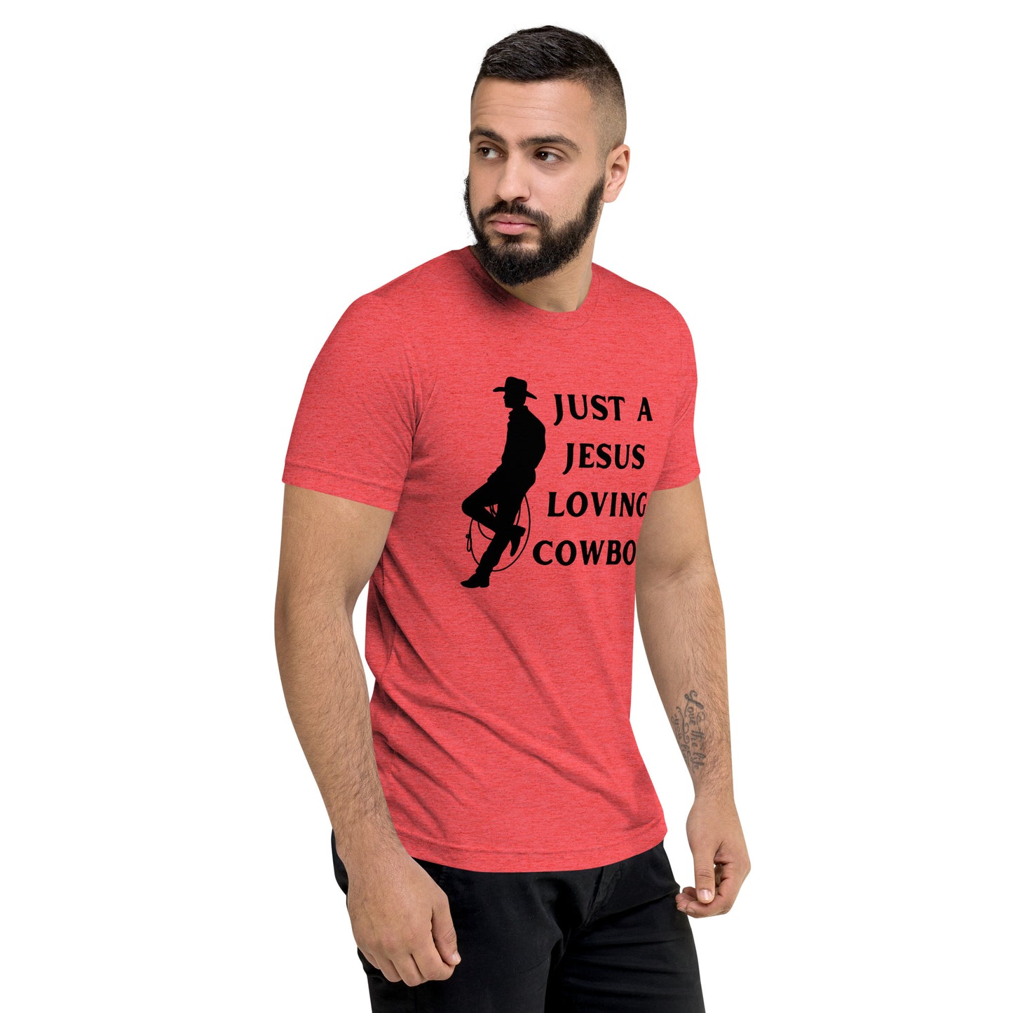 Just a Jesus Loving Cowboy Short sleeve t-shirt