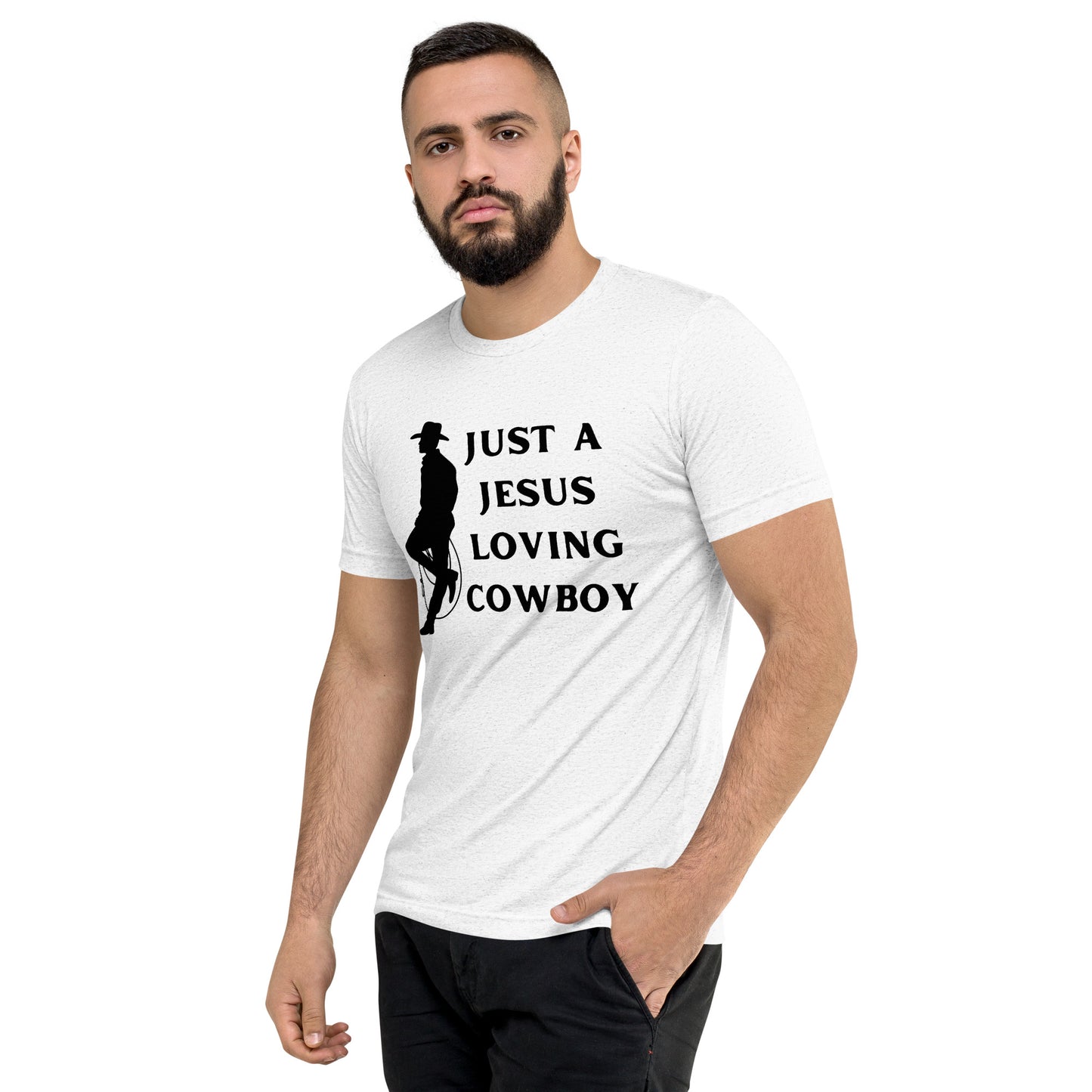 Just a Jesus Loving Cowboy Short sleeve t-shirt