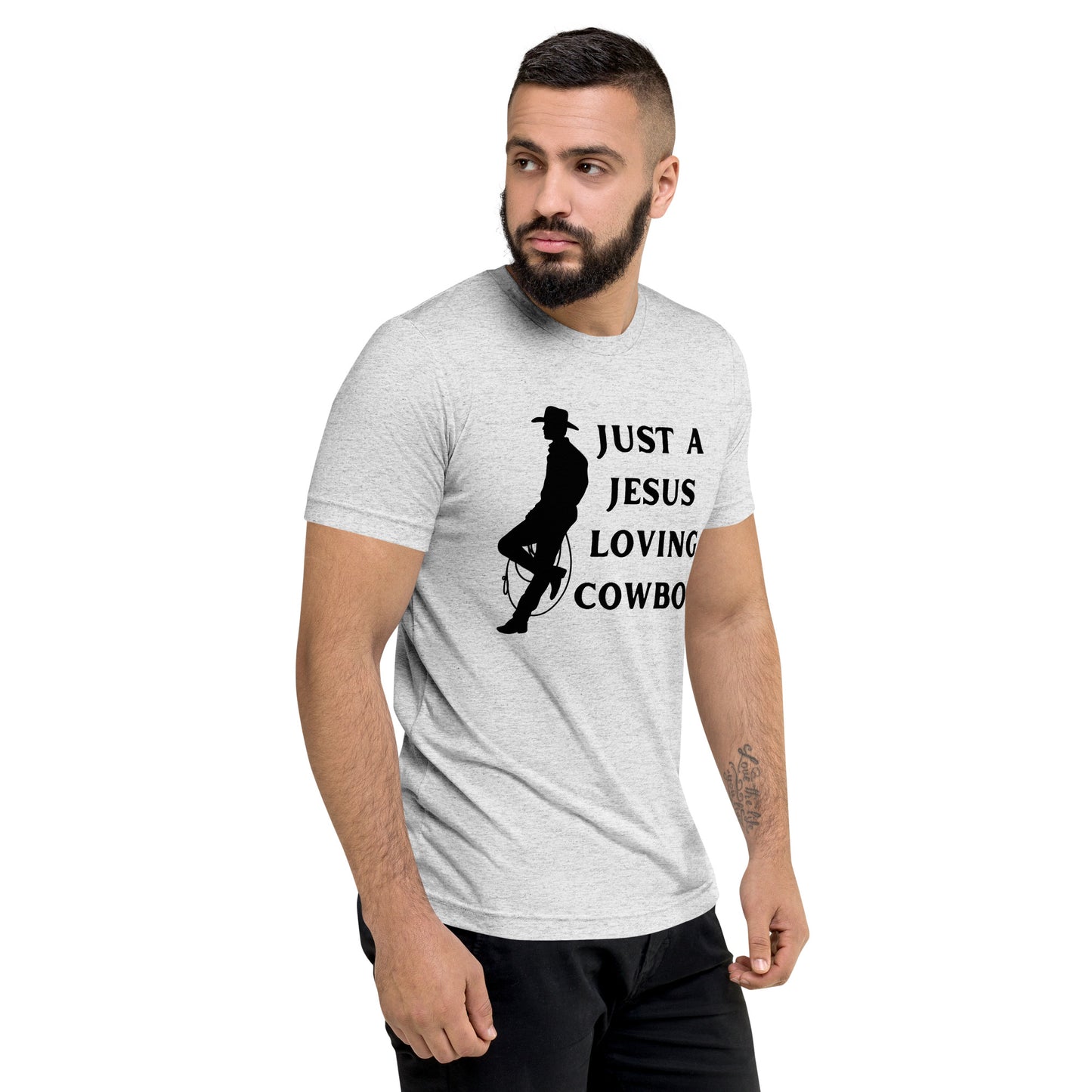 Just a Jesus Loving Cowboy Short sleeve t-shirt